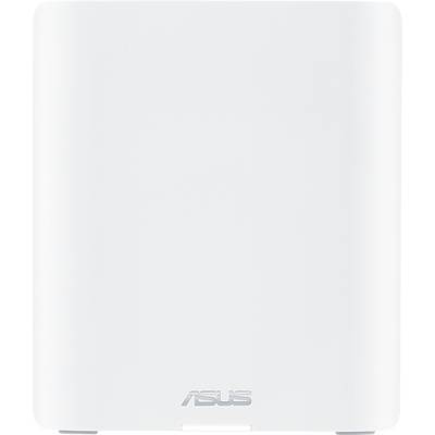 Białe, pionowe urządzenie z napisem 'ASUS' u dolnej krawędzi.