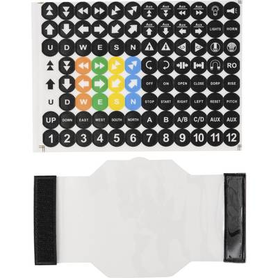 TRU COMPONENTS 2 & 4 Button cover & sticker TC-13660436 Zestaw akcesoriów zawiera osłonę, zawiera czujnik dotyku 1 szt.-0