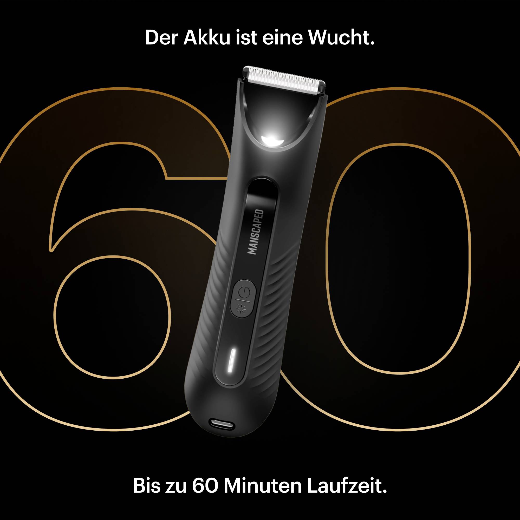 Maszynka do strzyżenia brody, Maszynka do strzyżenia włosów MANSCAPED The Lawn Mower 3.0 Plus, czarny-6