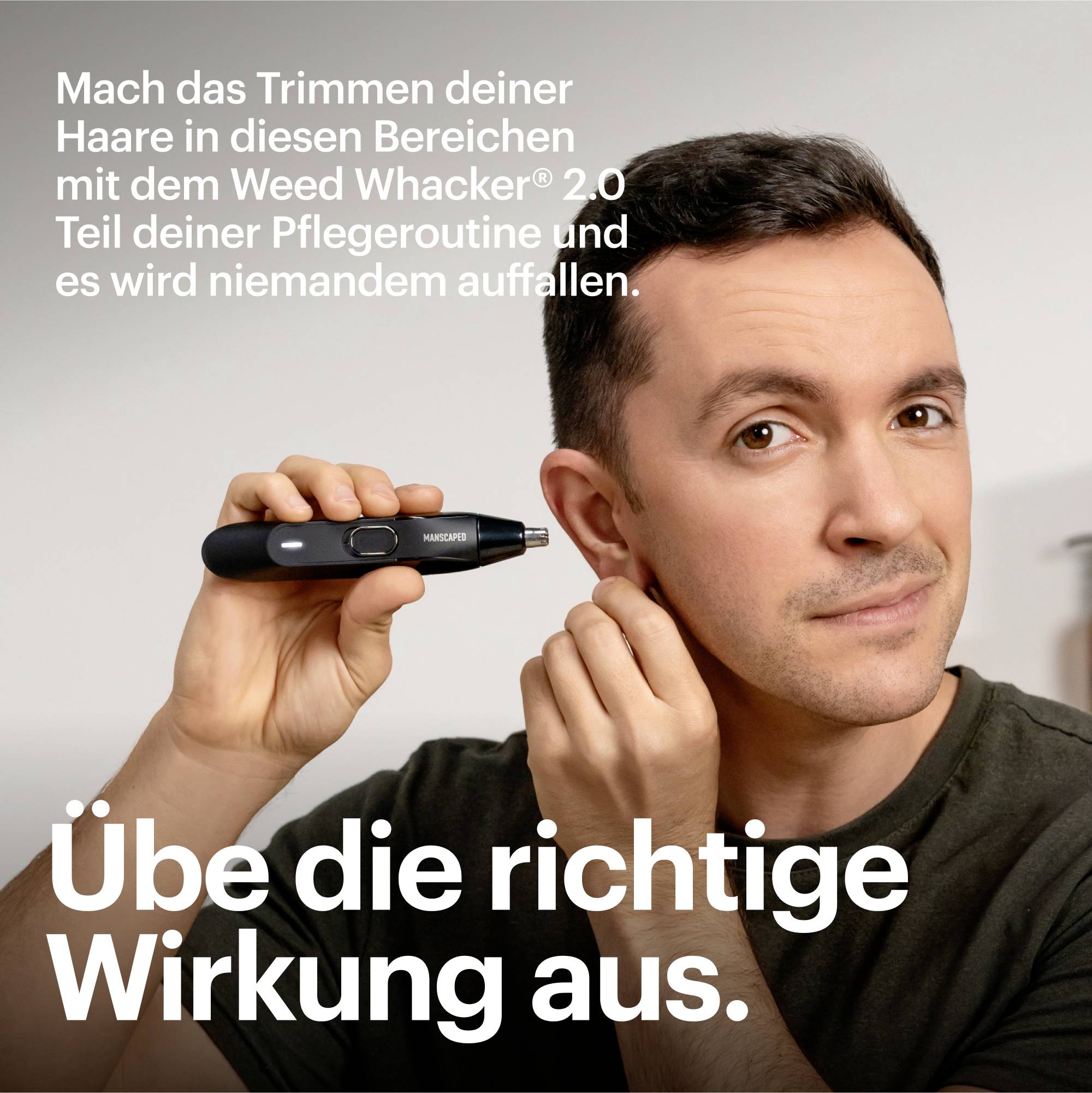 MANSCAPED Weed Wacker 2.0 Trymer do włosów w nosie czarny-7