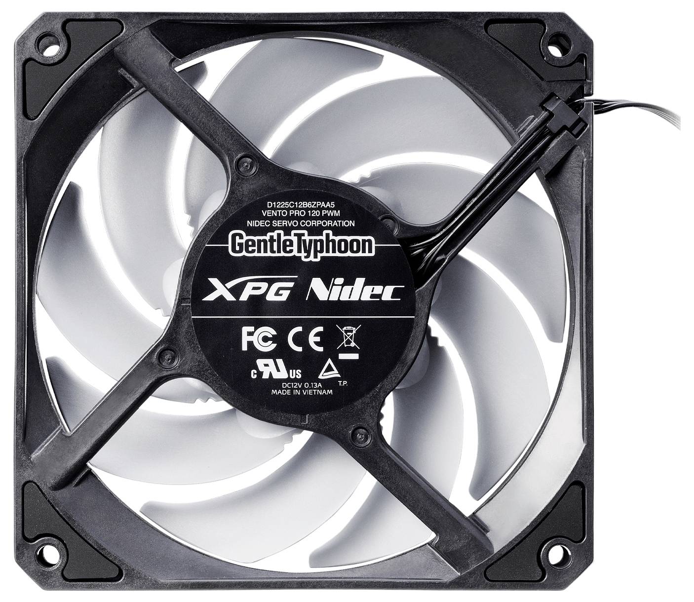 ADATA VENTO Pro 120 Wentylator do obudowy PC czarny, biały (S x W x G) 120 x 25 x 120 mm-3