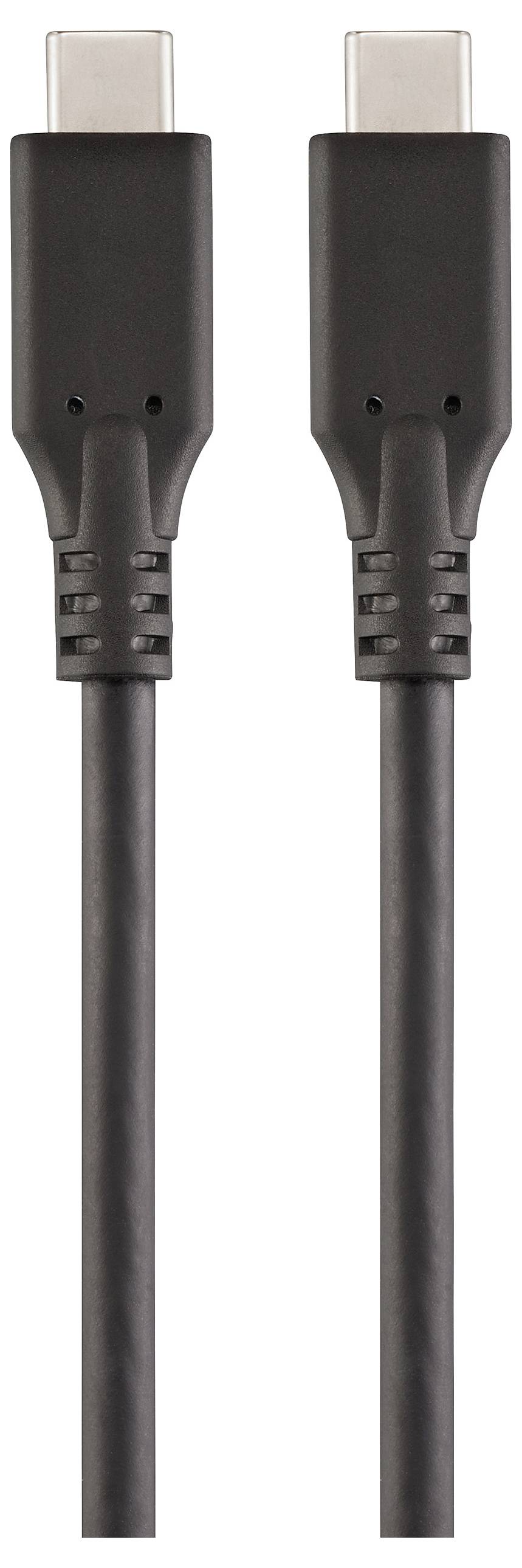 USB-кабель Renkforce USB4® чоловічий – USB-C® 1,00 м, чорний RF-6830438