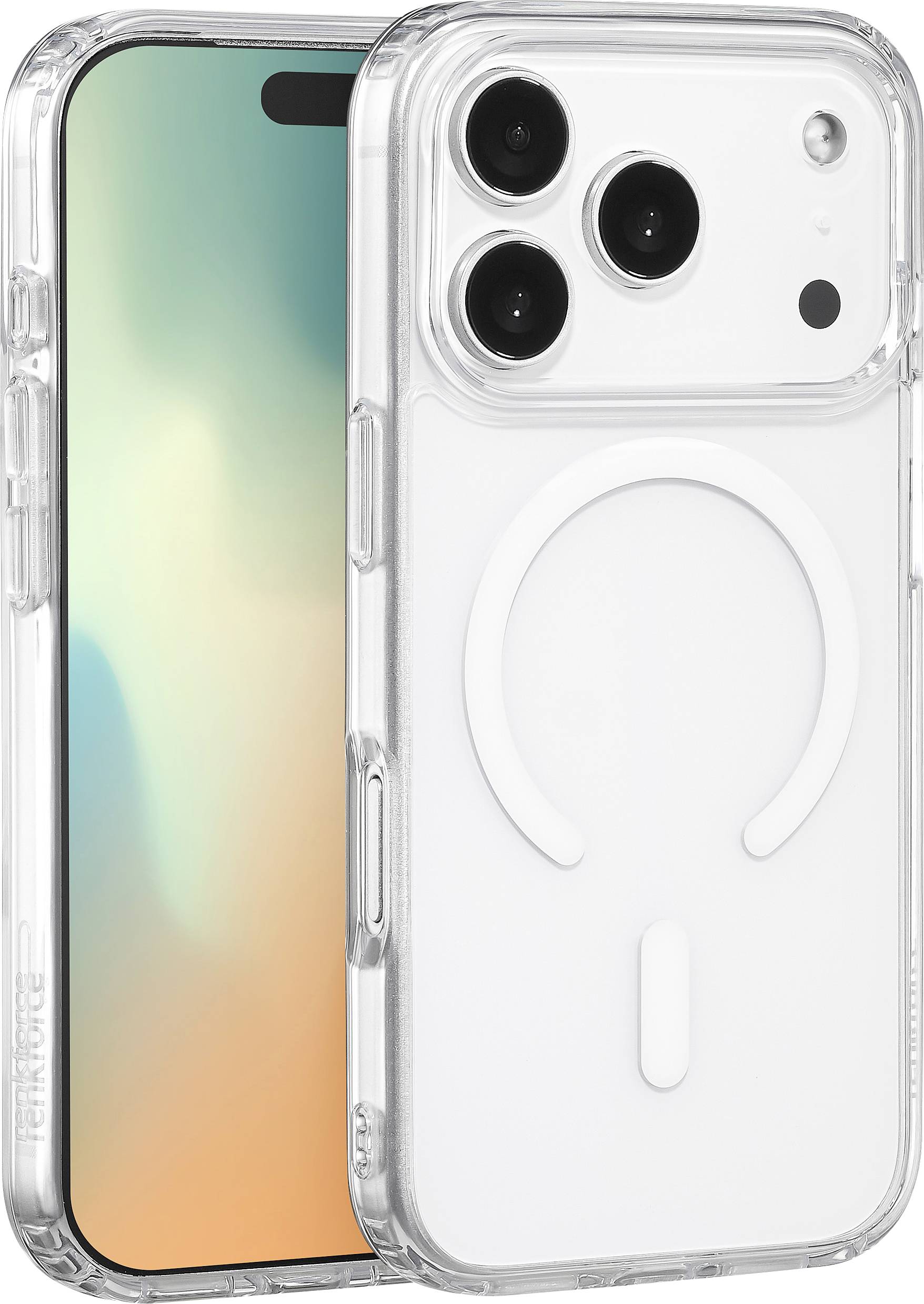 Чохол Renkforce RF-6830718 для Apple iPhone 17 Pro, прозорий, сумісний з MagSafe, бездротова зарядка RF-6830718