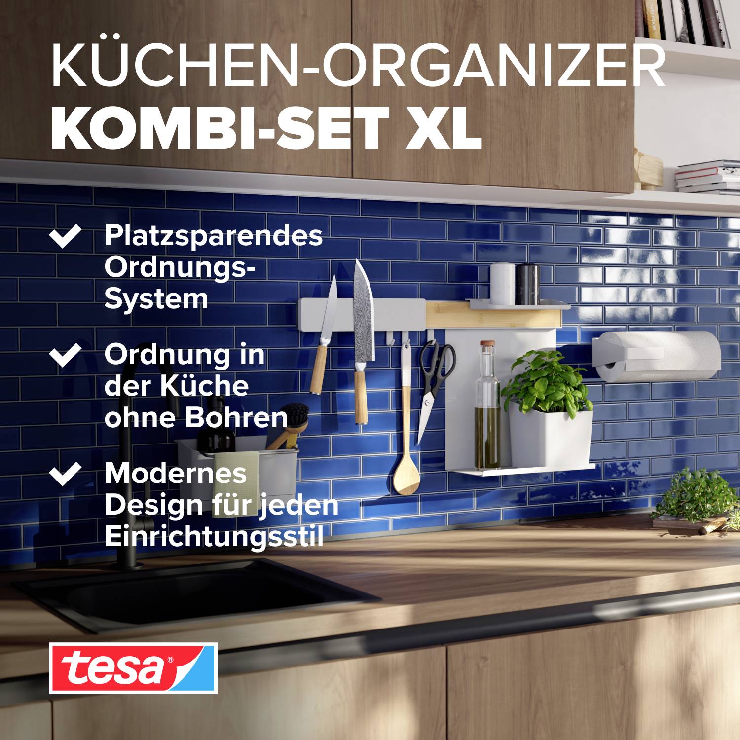 tesa 70043-00000-00 Kombi-Set білий 1 комплект