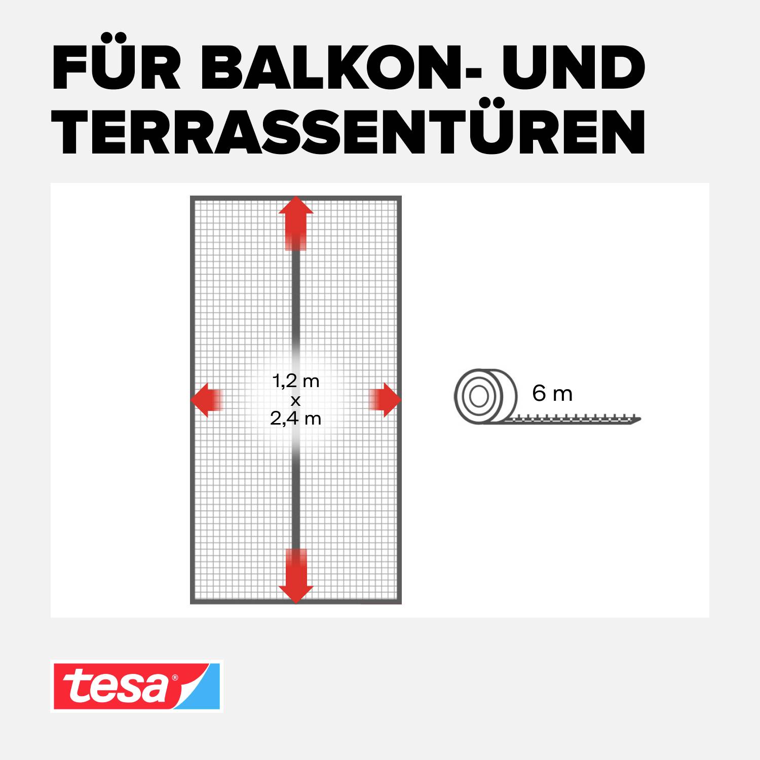 tesa Insect Stop 55394-00001-00 Магнітна шторка (Ш x В) 1,2 м x 2,4 м антрацит 1 шт.