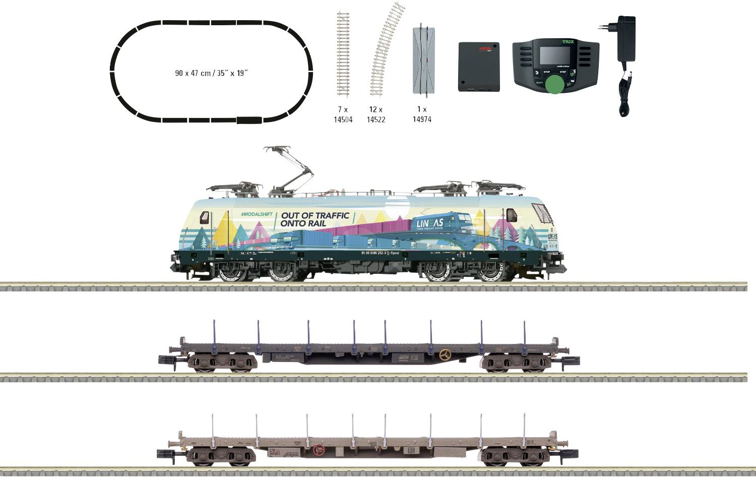 Стартовий набір для вантажного поїзда MiniTrix 11165 від Railpool AG