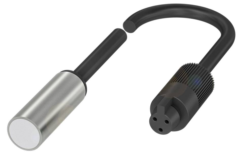 Otwarta, czarna kłódka z usuniętym pałąkiem. Widoczny jest metalowy rdzeń i mechanizm zamykający.