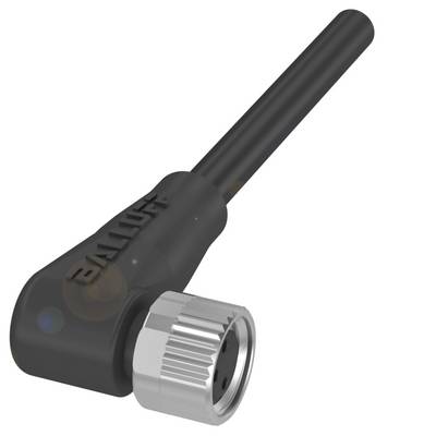 Czarna antena WLAN z metalowym złączem, przedstawiona z boku, marki HARTING.