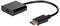 Kabel adapter HDMI na DisplayPort, czarny. Odpowiedni do podłączenia urządzenia HDMI do monitora lub projektora z portem DisplayPort.