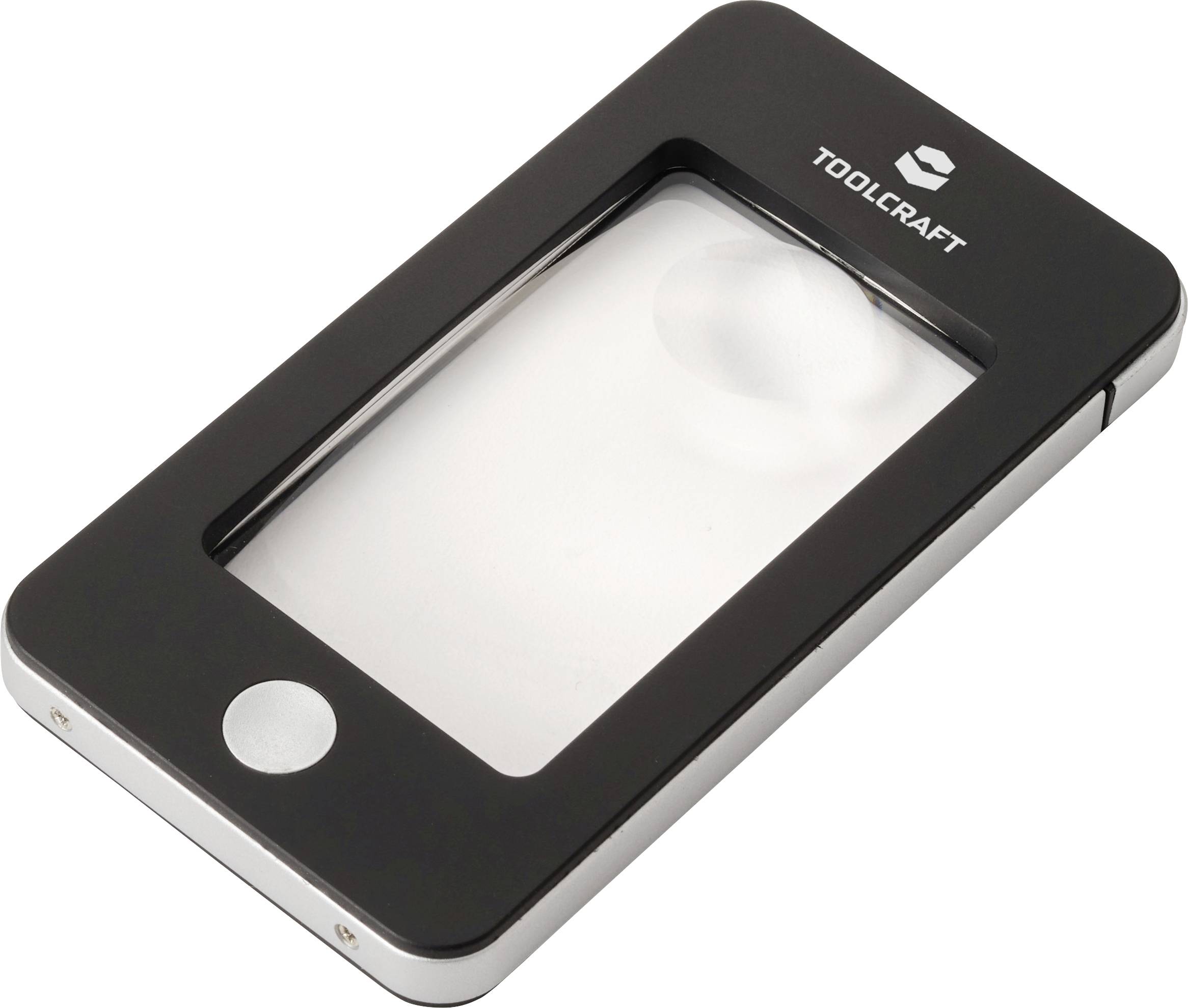 Ручна лупа TOOLCRAFT TO-10283184 зі світлодіодним підсвічуванням Коефіцієнт збільшення: 2 x, 4 x Розмір лінзи: (Ø) 23 мм Чорний