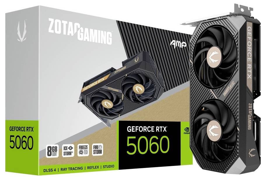Zotac Karta graficzna Nvidia GeForce RTX 5060 GeForce RTX 5060 8 GB GDDR7 RAM PCIe x8 HDMI, DisplayPort NVIDIA G-Sync , -7