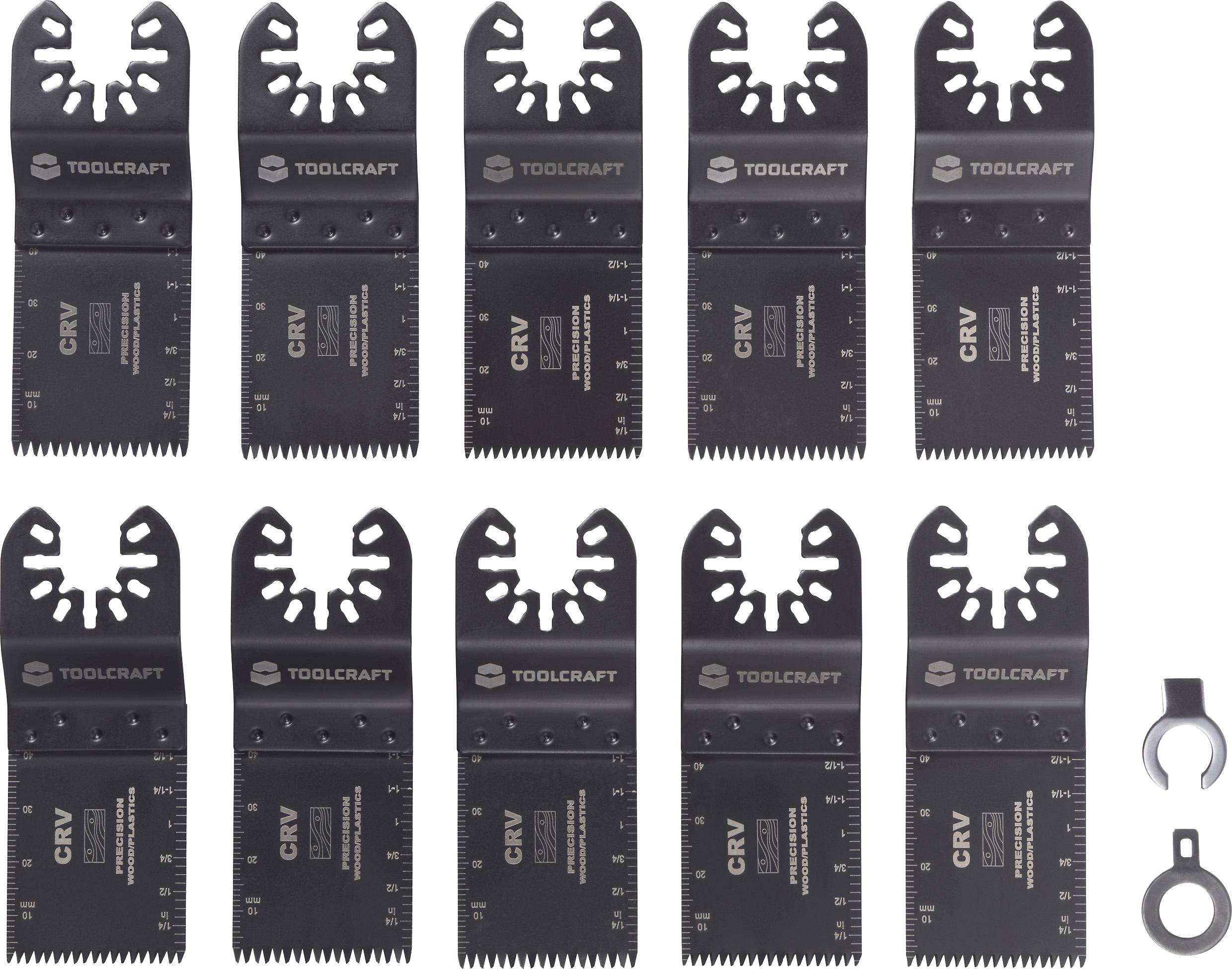 Набір аксесуарів для багатофункціонального інструменту TOOLCRAFT TO-10283850, 10 предм.