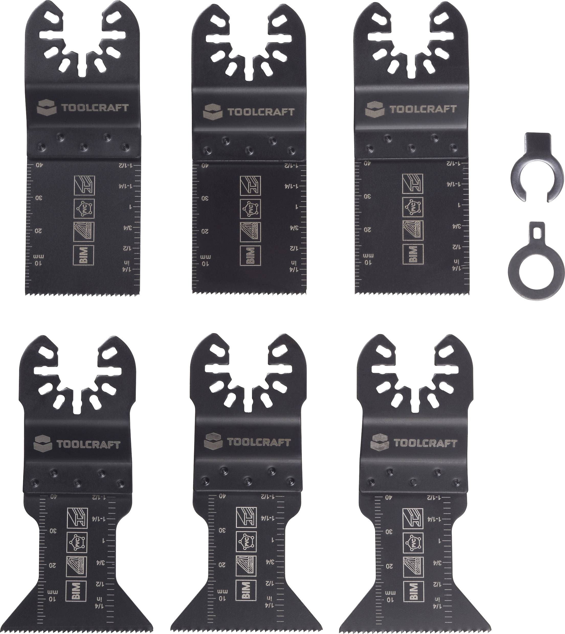 Набір аксесуарів для багатофункціонального інструменту TOOLCRAFT TO-10283859, 6 предм.