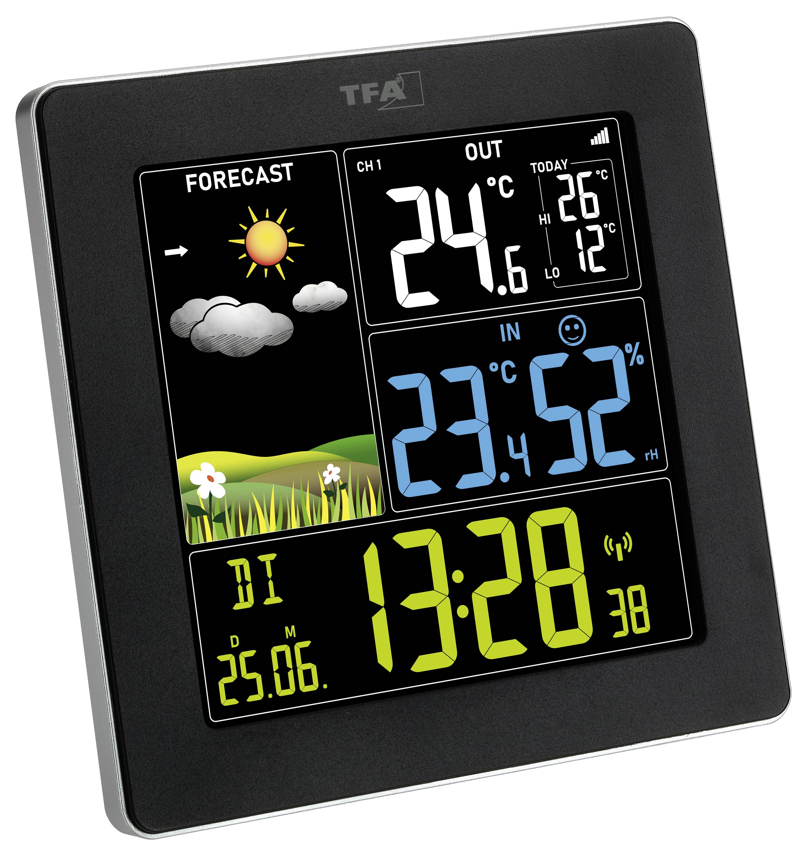 Бездротова метеостанція TFA Dostmann Funk-Wetterstation mit Farbdisplay SUN 2 35.1174.01