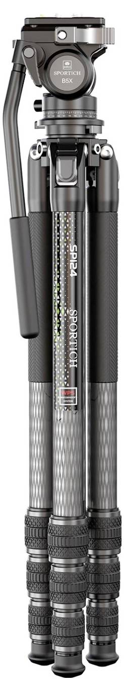 Statyw SIRUI Europe Sirui Sportich SP124 + B5X Carbon SP124+B5X, 153.5 cm-2