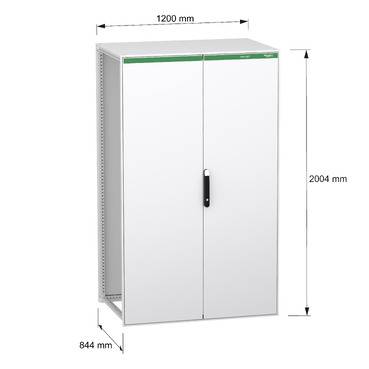 Szafka standardowa Schneider Electric NSYSFN201280DED, 1200 x 2000 x 800, stal, 1 szt.-2