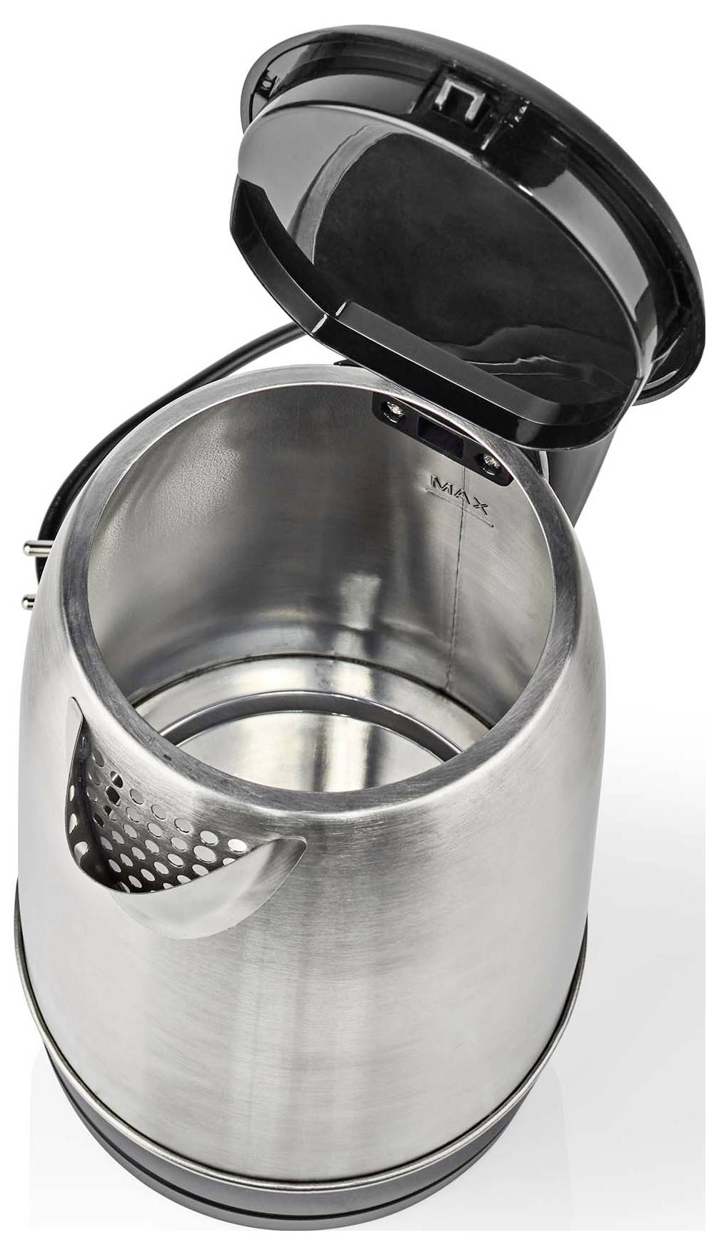 Nedis KAWK340EAL Czajnik lampka kontrolna srebrny, czarny Pojemność: 1.7 l-4