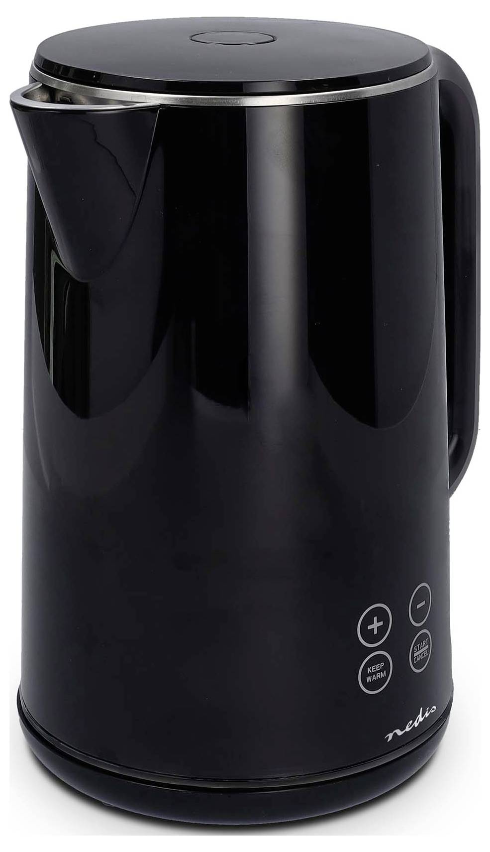 Чайник Nedis KAWK362EBK з індикатором, чорний, місткість: 1,7 л