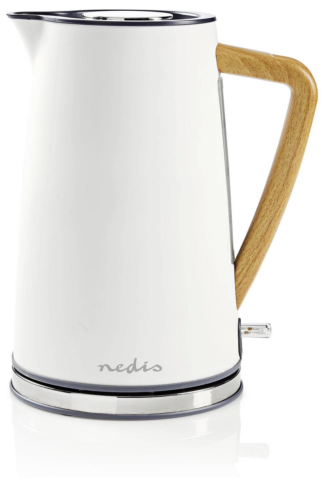 Чайник Nedis KAWK510EWT з індикатором, білий, місткість: 1,7 л