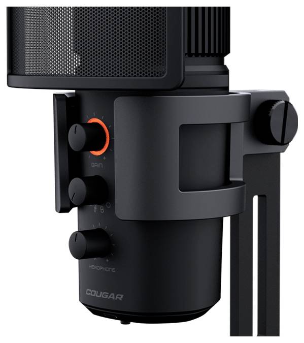 Stojakowy Mikrofon studyjny Cougar CGR-U163RGB-500MK Rodzaj transmisji danych:przewodowa-7