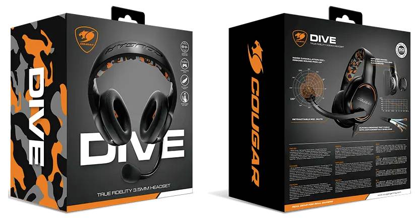 Cougar CGR-P50B-270 Słuchawki wokółuszne przewód stereo czarny gaming-7