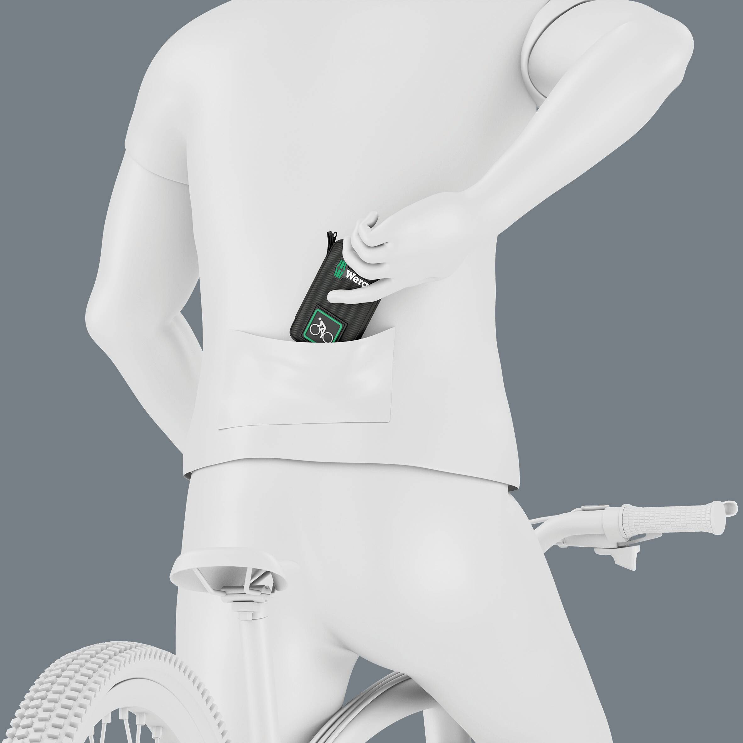 Набір велосипедних біт Wera, 3 A, 2025, 05004188001, 1 шт.