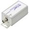 Prostokątne urządzenie oznaczone etykietą 'Hi-Coax PoE++ over Coax Transceiver'. Wyposażone w port koaksjalny oznaczony jako 'Coax Data (BNC, 78Ω Video)' oraz uchwyt montażowy.