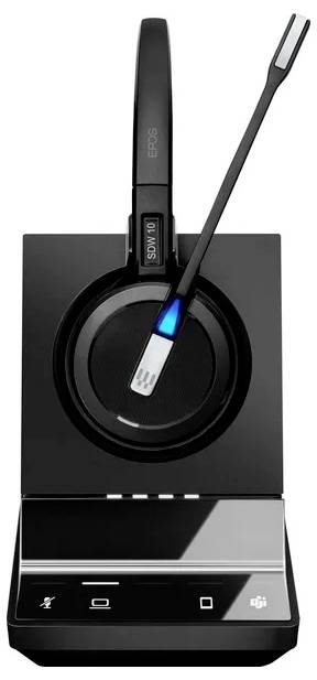 EPOS IMPACT SDW 5013T Słuchawki nauszne bezprzewodowe, DECT Mono czarny Wyciszanie hałasów, redukcja szumów mikrofonu Te-6