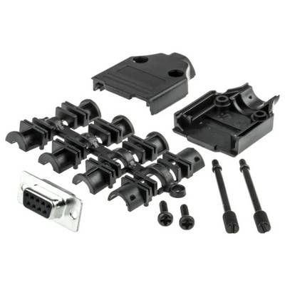 MH Connectors MHDTPPK9-DB9S-K Zestaw listew żeńskich D-Sub, rzędy: 2, styki: 9, 180 °, 1 szt.-0