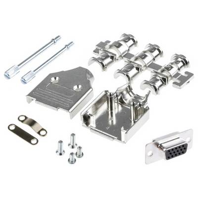 MH Connectors MHDM9-HD15FS-K Zestaw listew męskich D-Sub, rzędy: 3, styki: 9, 180 °, 1 szt.-0