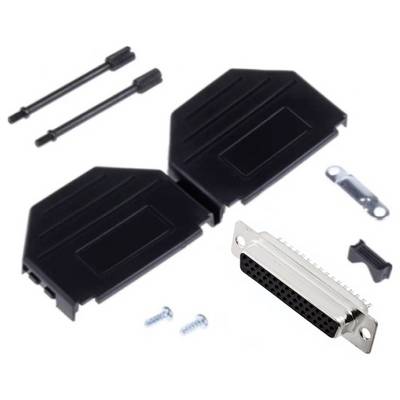 MH Connectors MHDPPK25HD44FS-K Zestaw listew żeńskich D-Sub, rzędy: 3, styki: 25, 180 °, 1 szt.-0