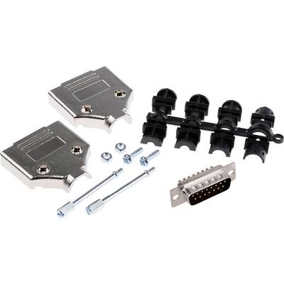 MH Connectors MHDTPK15-DM15P-K Zestaw listew męskich D-Sub, rzędy: 2, styki: 15, 180 °, 1 szt.-0