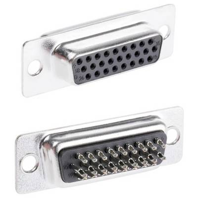 MH Connectors MHHDS26-F-N-B-S Złącze D-Sub, rzędy: 3, styki: 26, 180 °, 1 szt.-0