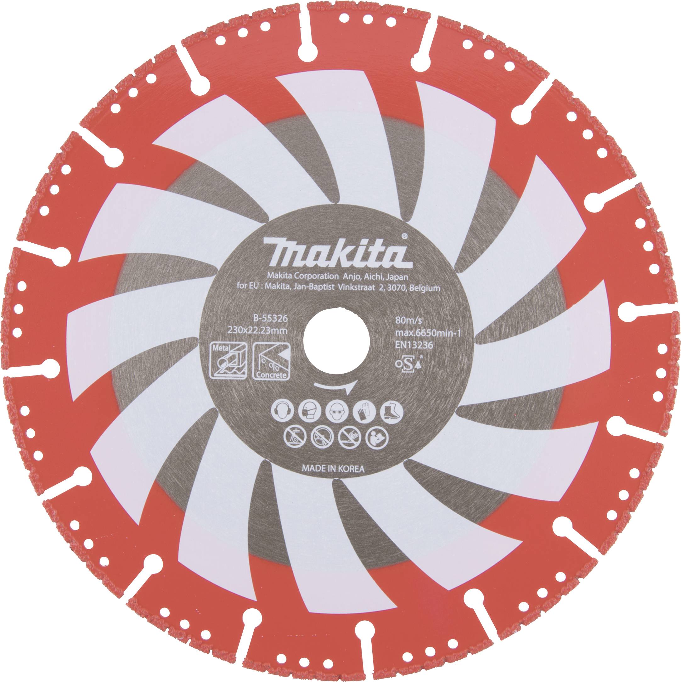 Алмазний диск Makita B-55326 Діаметр 230 мм 1 шт.