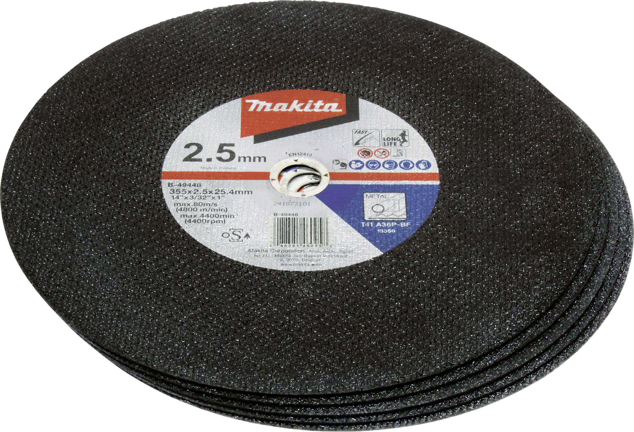 Набір відрізних дисків Makita B-49448-5 355 мм, 5 предм.