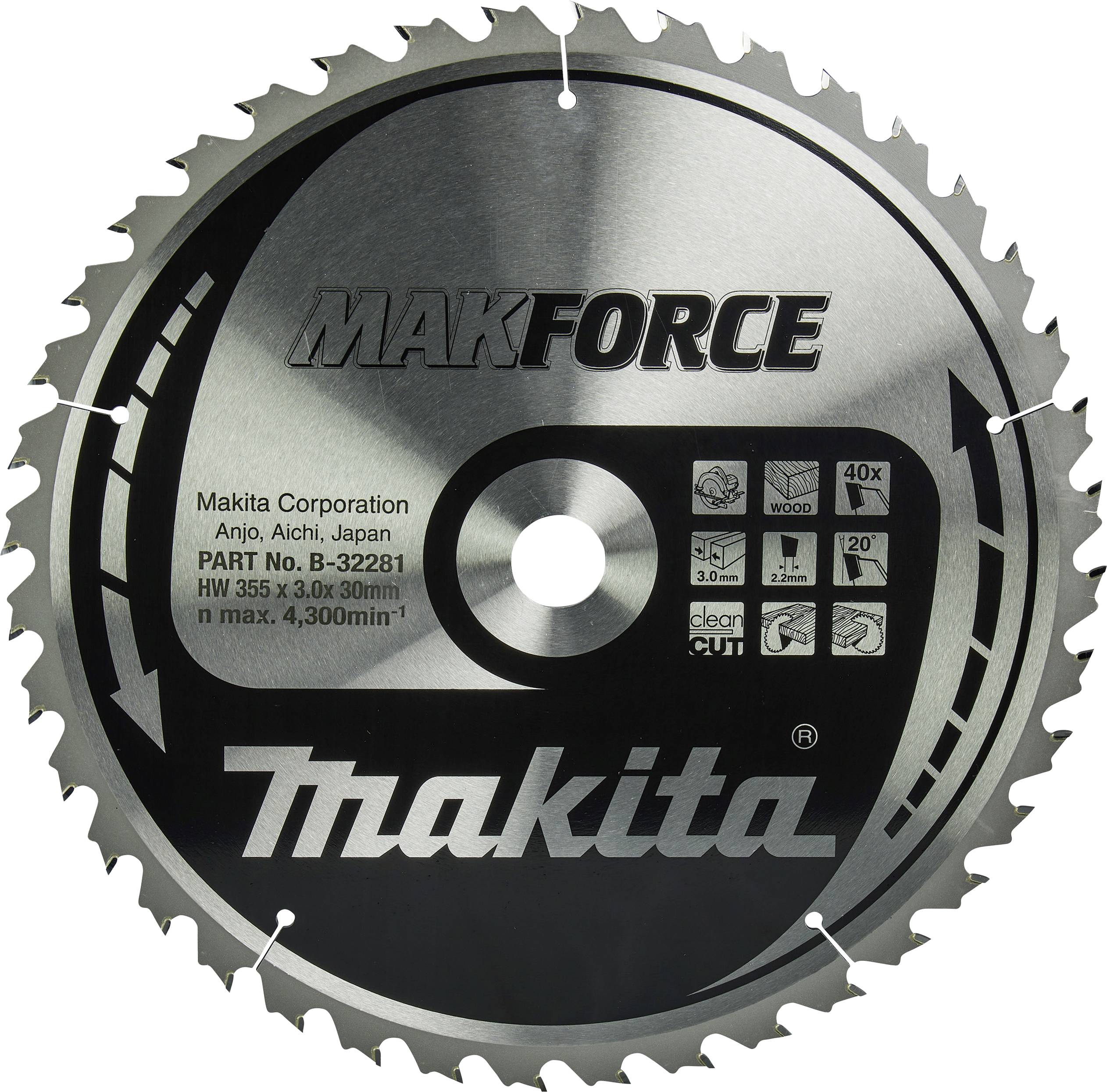 Tarcza tnąca Makita 355 x 30 x 3.0 mm 1 szt.-0