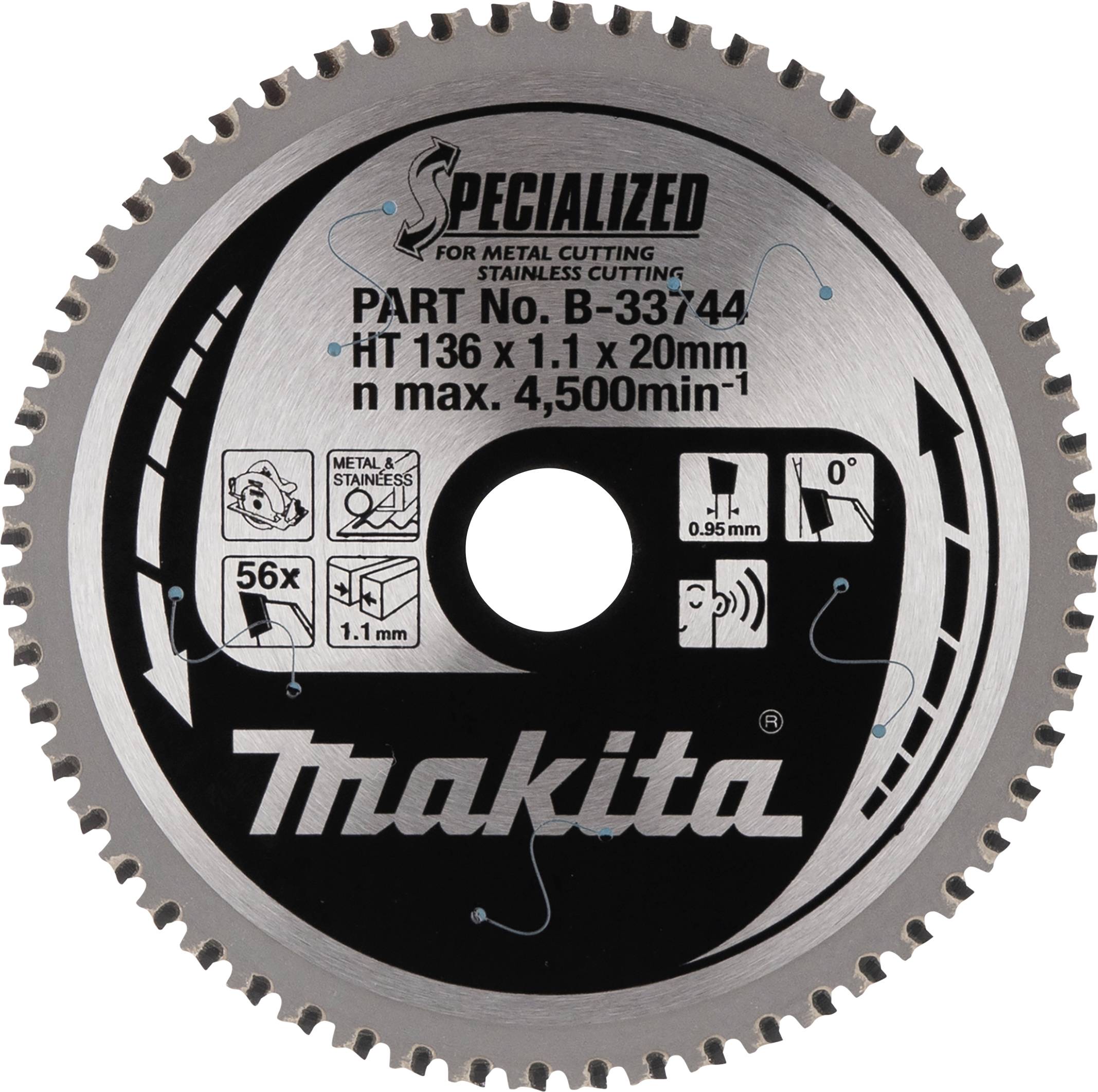 Отрезной диск Makita B-33744 136 x 20 x 1,1 мм, 1 шт.
