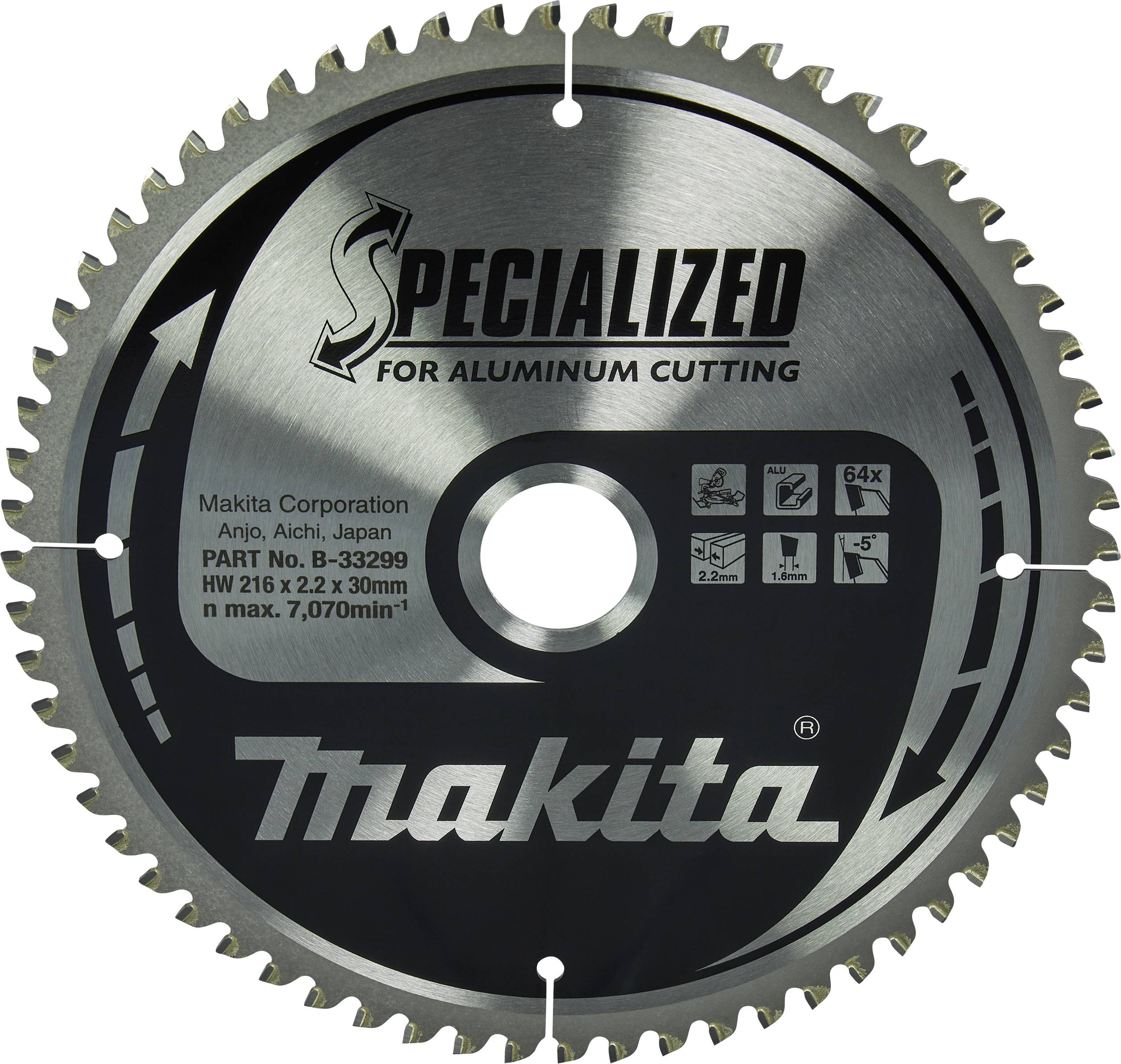 Отрезной диск Makita B-33299 216 x 30 x 2,2 мм, 1 шт.