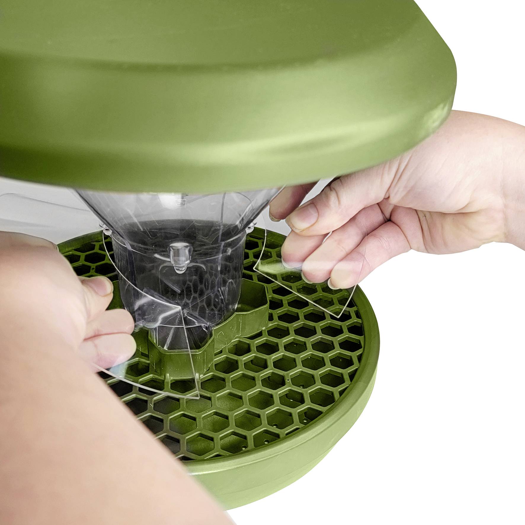 Swissinno Großvogel-Abwehr-Ring für Futtersilo Großvogel-Abwehr Ring für Vogelfutter Silos Davos und Lucerne srebrny 1 s-3