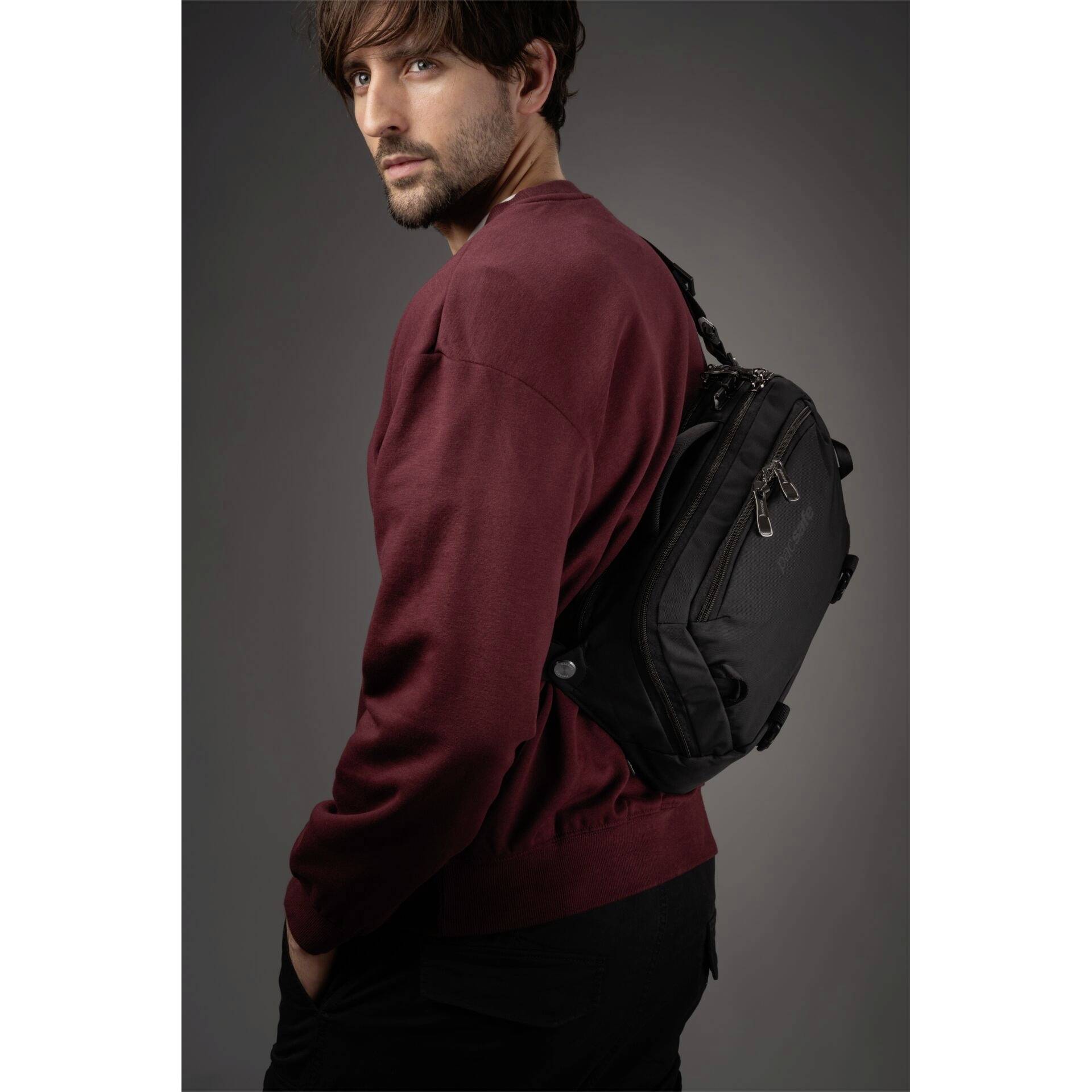 Torba na laptopa Pacsafe EXP 12 Sling 60311100, 33,0 cm (13") , (S x W x G) 36.5 x 24.5 x 11 cm, czarny-12