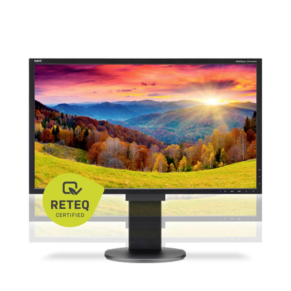 NEC Multisync EA244WMI-BK Monitor Refurbished (bardzo dobry) 61.2 cm (24.1 cal) 16:10 5 ms DisplayPort, DVI, HDMI, USB L-3