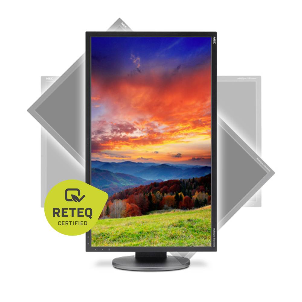 NEC Multisync EA244WMI-BK Monitor Refurbished (bardzo dobry) 61.2 cm (24.1 cal) 16:10 5 ms DisplayPort, DVI, HDMI, USB L-4