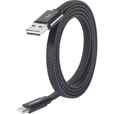 Czarny pleciony kabel USB do USB-C, prezentujący złącza i wytrzymałą konstrukcję.