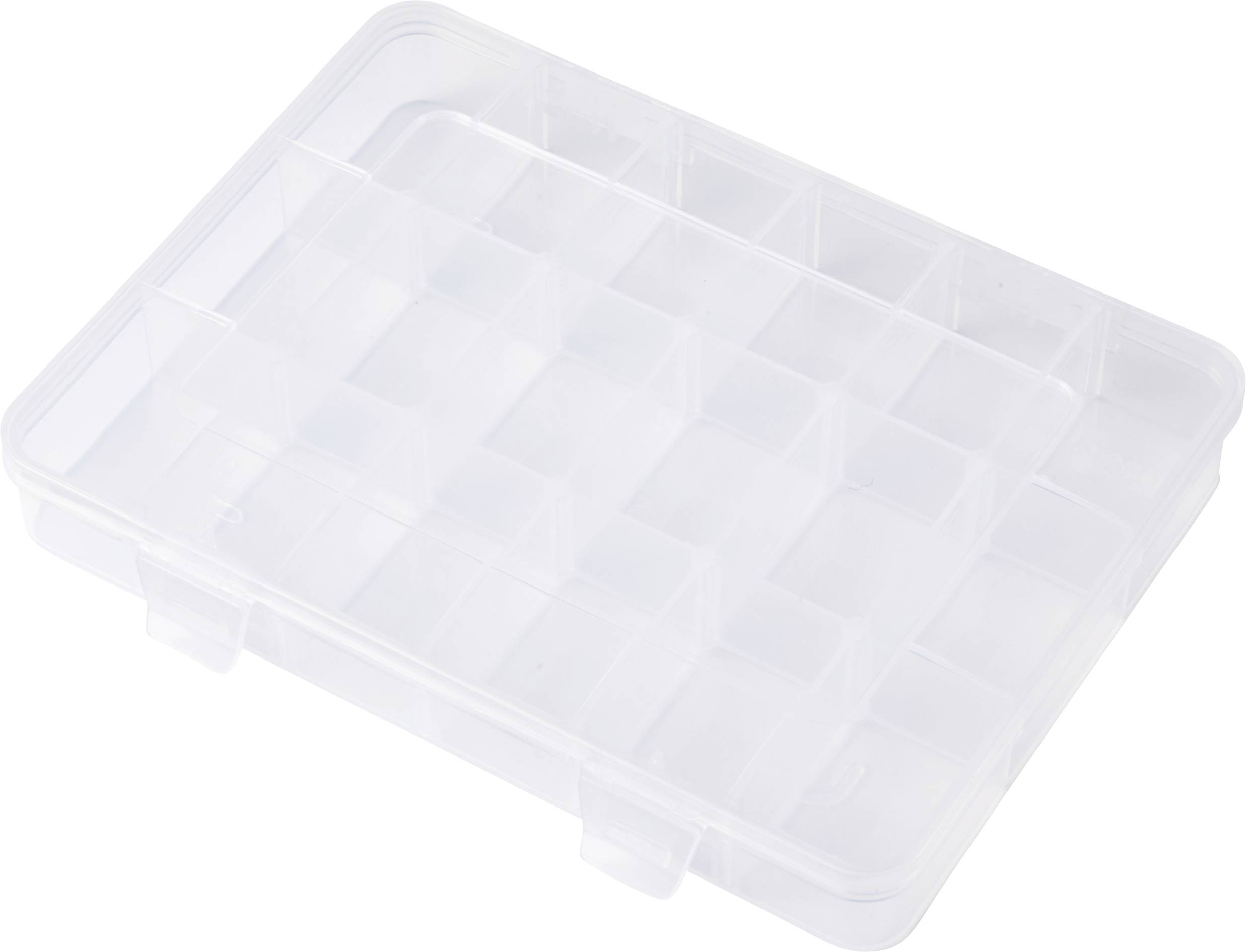 TRU COMPONENTS TC-SG18-012 Коробка (Д x Ш x В) 200 x 160 x 30 мм Кількість відділень: 18 змінне відділення Вміст 1 шт.