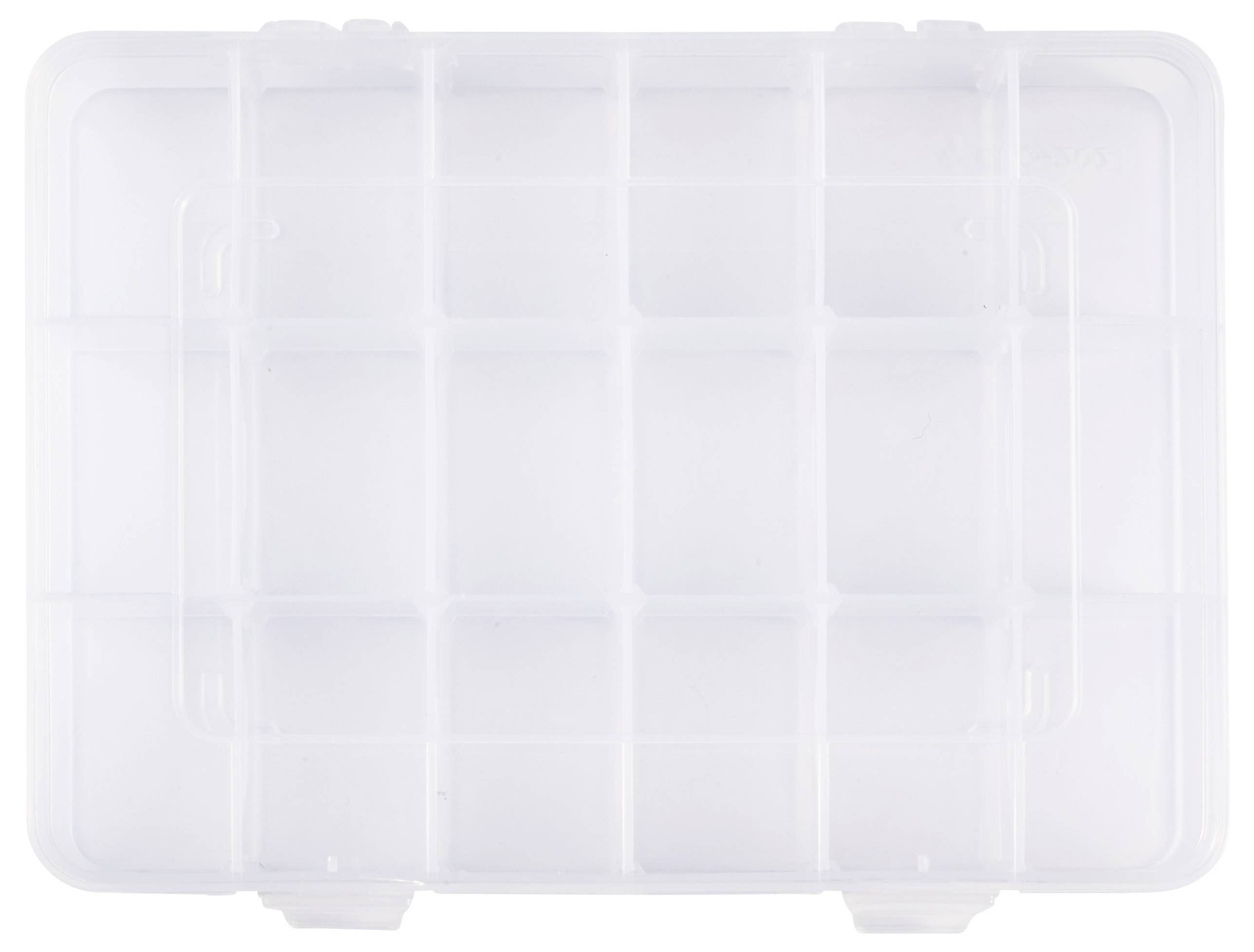 TRU COMPONENTS TC-SG18-012 Коробка (Д x Ш x В) 200 x 160 x 30 мм Кількість відділень: 18 змінне відділення Вміст 1 шт.