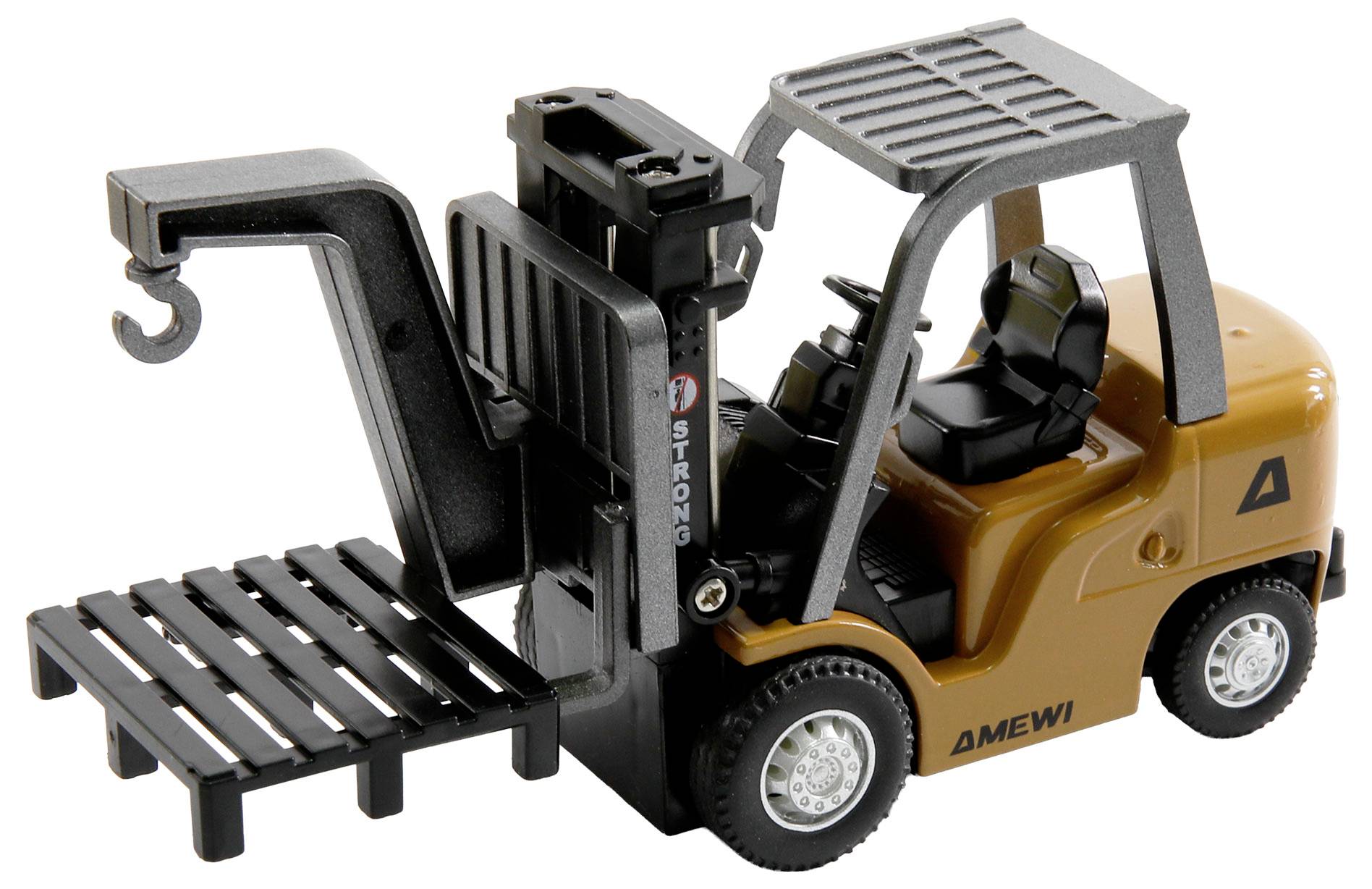 Wózek widłowy Amewi 22715 AMEWI - Gabelstapler Mini 1 64 RtR LiPo 200mAH 6+ 1:64 Elektryczny RtR-4