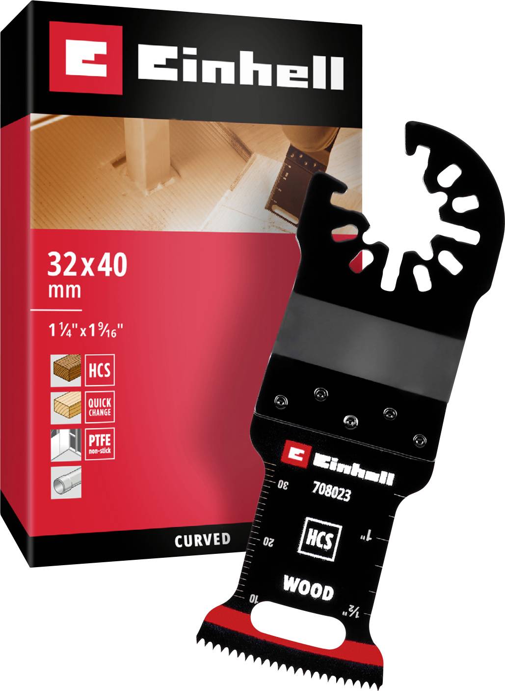 Лезо для мультитула Einhell Tauchsägeblatt HCS Holz, 32 мм 708023 1 шт.