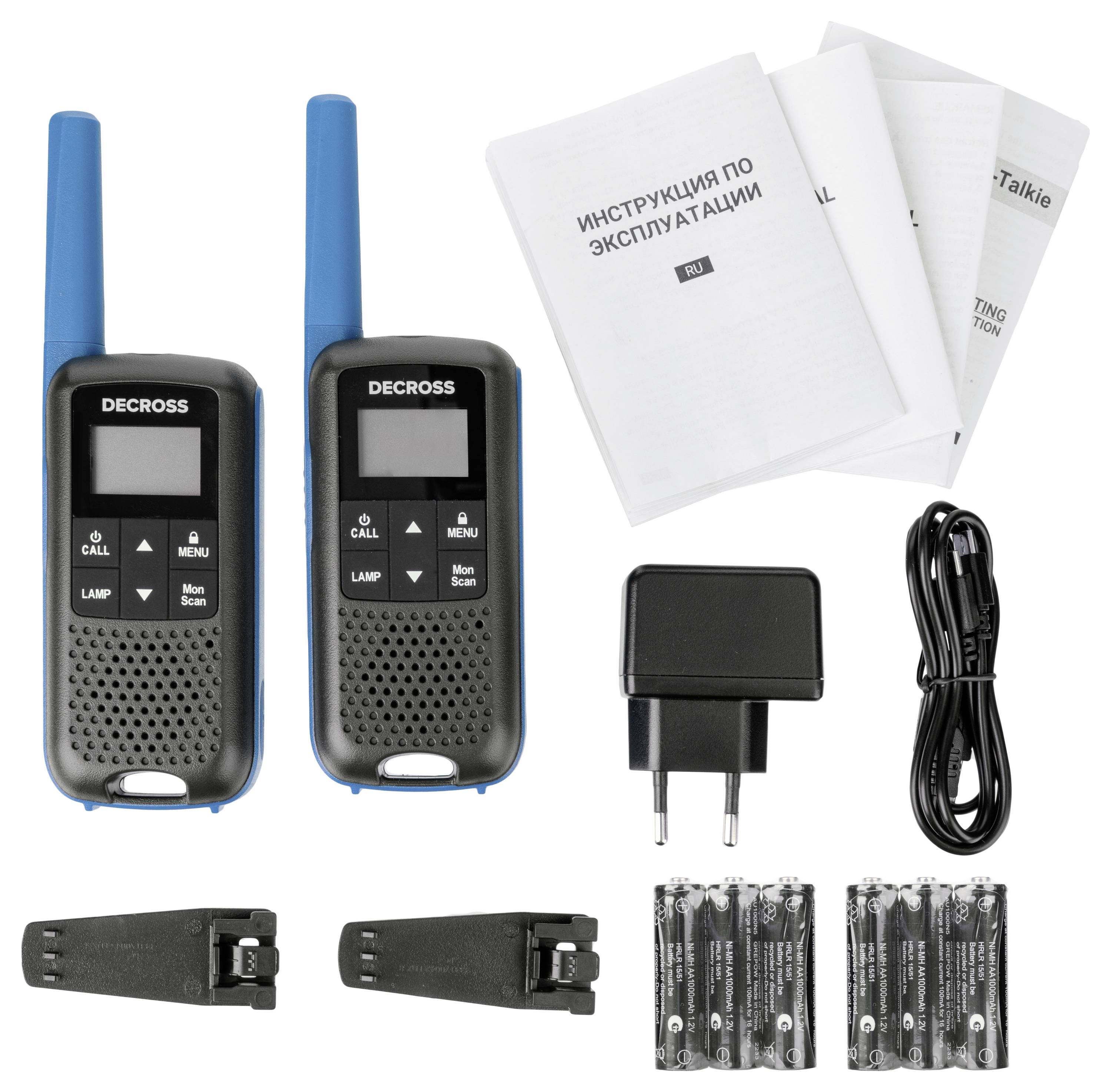 Radiotelefon PMR DECROSS DC63 Blau 2er-Set-11