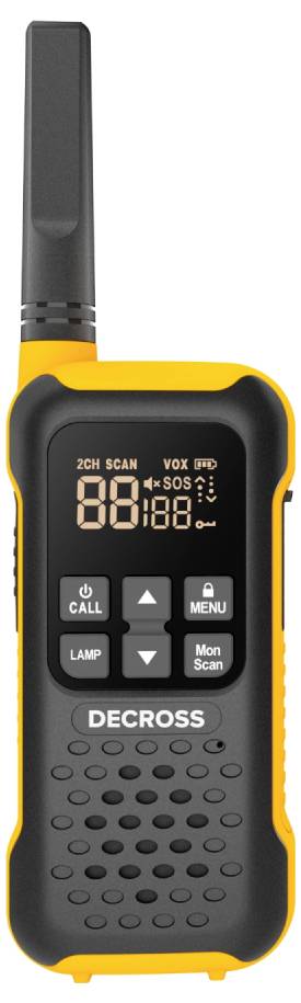 DECROSS DC93 Quad EU Orange 4er-Set DC9318716304001 Radiotelefon PMR-2