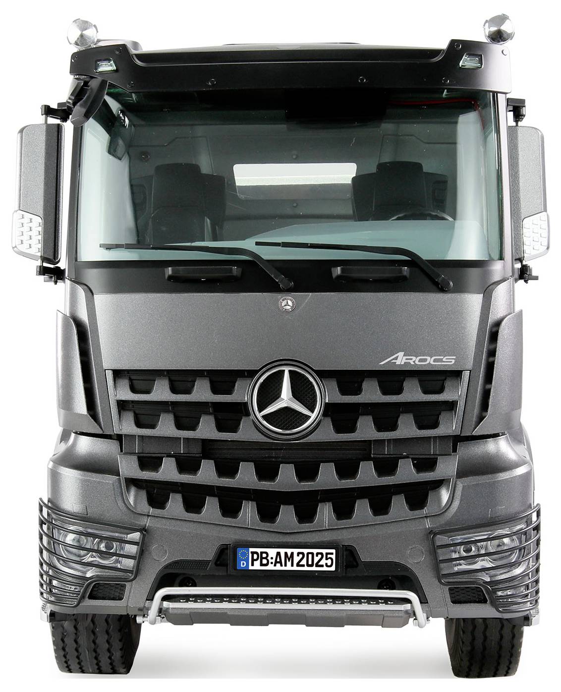 RC автомобіль для початківців Amewi Mercedes-Benz Arocs Sattelzug mit Kippauflieger 4x4 1:14 RTR anthrazit 1:14 RtR